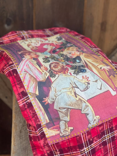 I Saw Mommy Kissing Santa Claus Art Flannel